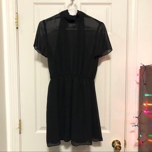 BCBG Black See Through Dress